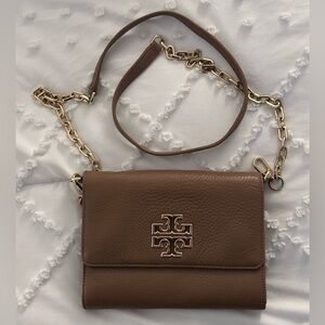 Tory Burch Brown Leather Crossbody Bag